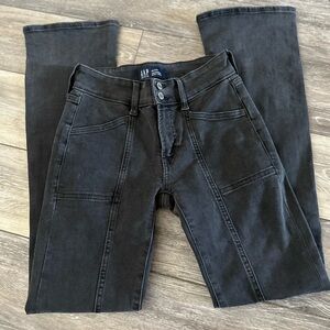 GAP Black Baby Boot High-Rise Jeans